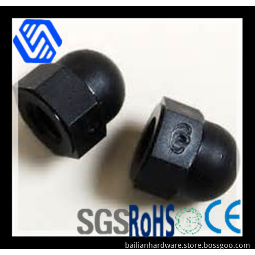 Black Plated Cap Nut
